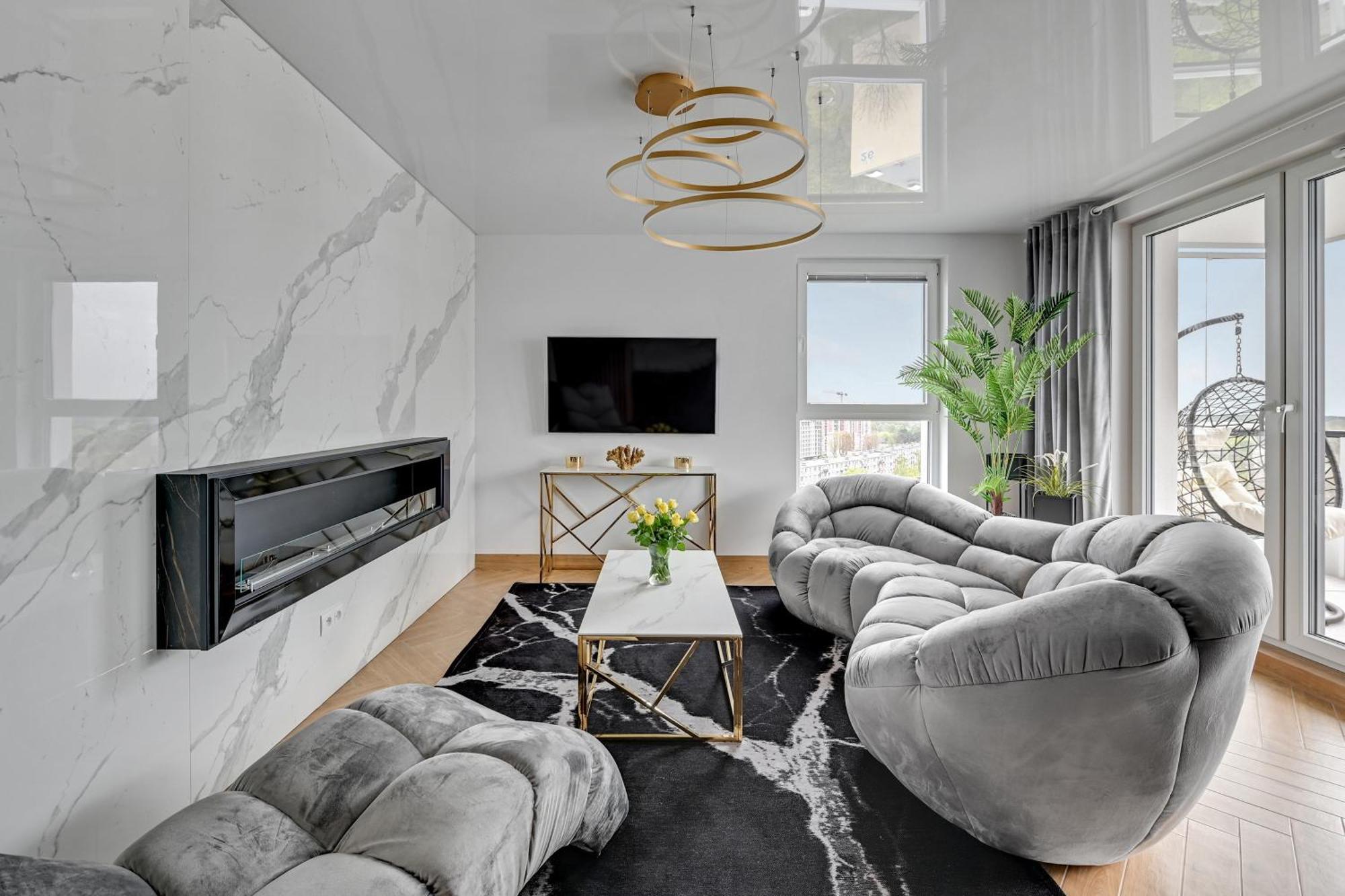 Luxury Voyager - Sea View Apartment Gdansk Luaran gambar