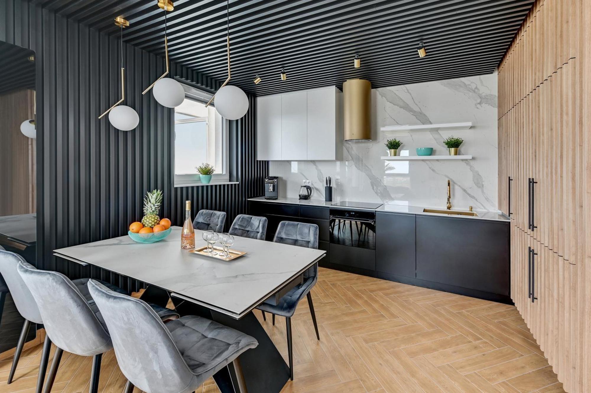 Luxury Voyager - Sea View Apartment Gdansk Luaran gambar
