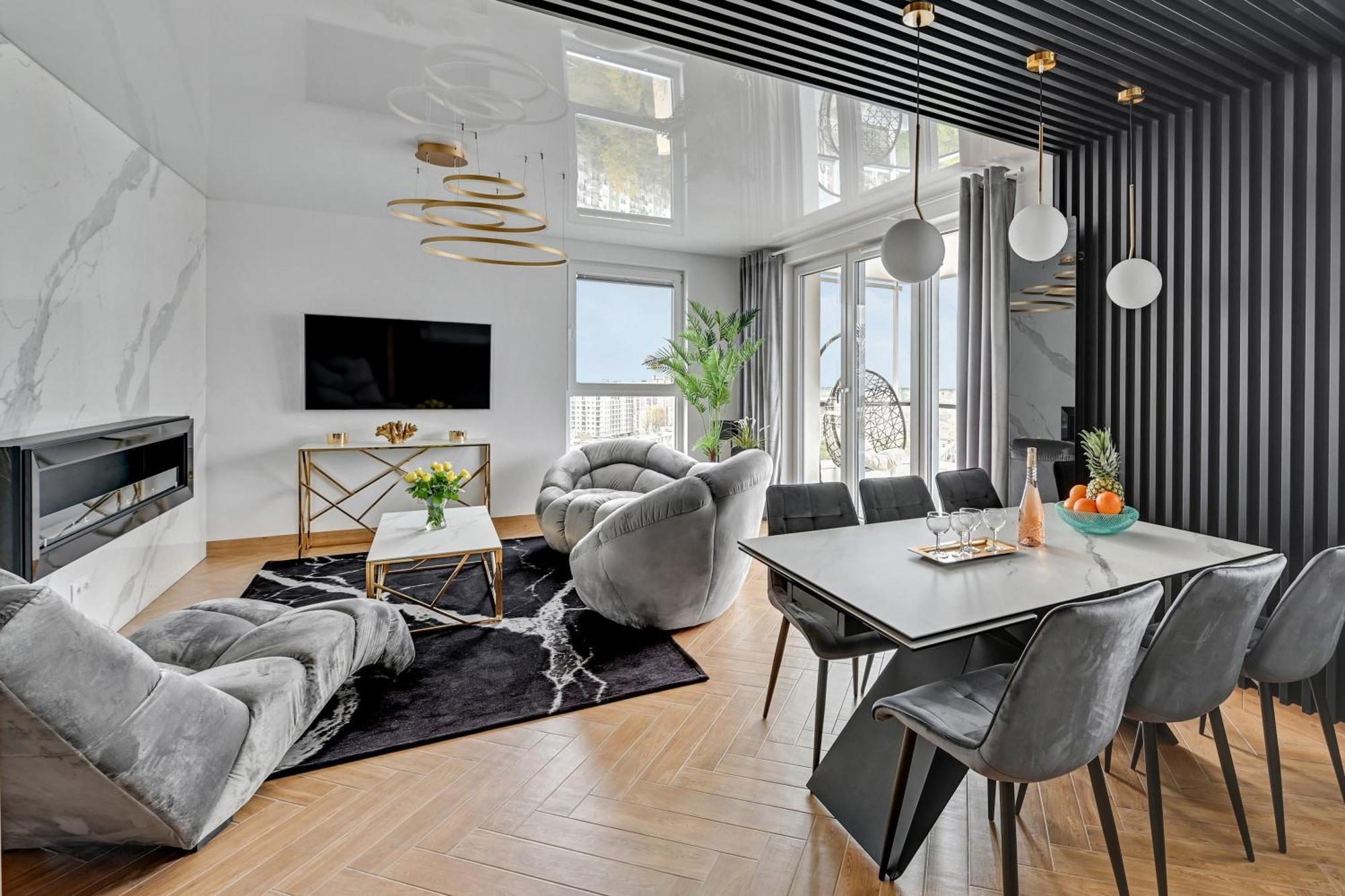 Luxury Voyager - Sea View Apartment Gdansk Luaran gambar